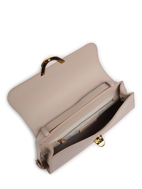 DEW Sac bandoulière moyen en cuir martelé rosaces - Sacs pour Femme