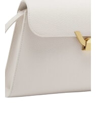 COCCINELLE DEW Sac bandoulière moyen en cuir martelé blanc - Sacs pour Femme - 3