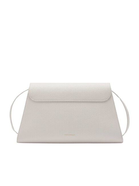 DEW Sac bandoulière moyen en cuir martelé blanc - Sacs pour Femme
