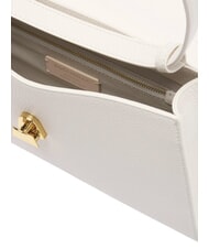 COCCINELLE DEW Sac bandoulière moyen en cuir martelé blanc - Sacs pour Femme - 5