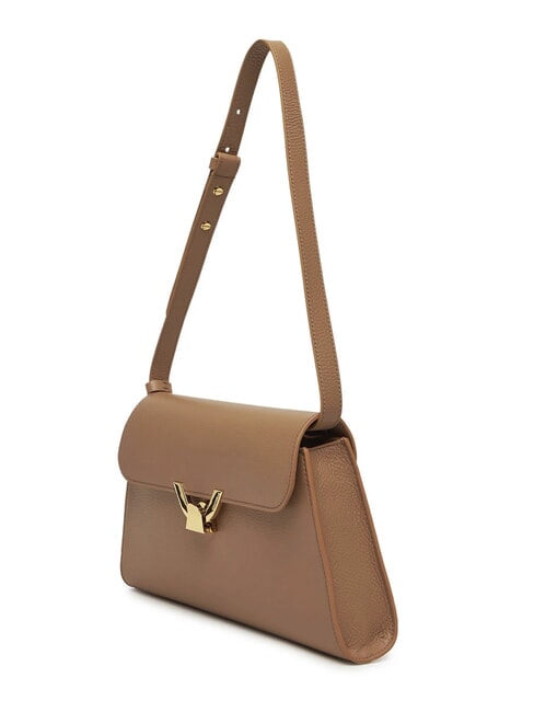 DEW Sac bandoulière moyen en cuir martelé peaux - Sacs pour Femme