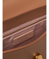 COCCINELLE DEW Sac bandoulière moyen en cuir martelé peaux - Sacs pour Femme - 6