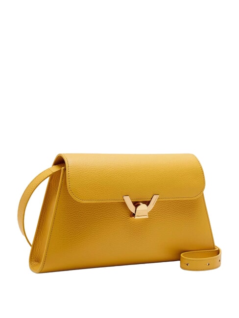 DEW Sac bandoulière moyen en cuir martelé ensoleillé - Sacs pour Femme