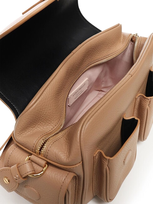 CAMPUS Sac bandouli&egrave;re en cuir martel&eacute; peaux - Sacs pour Femme