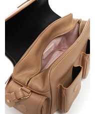 COCCINELLE CAMPUS Sac bandouli&egrave;re en cuir martel&eacute; peaux - Sacs pour Femme - 4