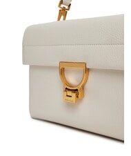 COCCINELLE ARLETTIS SIGNATURE Sac en cuir avec bandoulière logotée blanc - Sacs pour Femme - 3