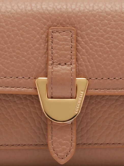 CAMPUS Portefeuille compact en cuir martel&eacute; peaux - Portefeuilles Femme