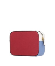 COCCINELLE TEBE TRICOLOR Mini sac bandouli&egrave;re en cuir martel&eacute; sang/blanc/bleu - Sacs pour Femme - 2