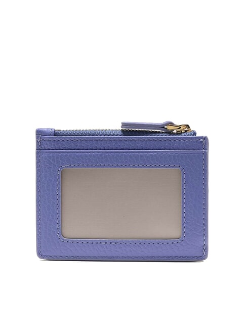 DEW Porte-cartes en cuir avec porte-monnaie bleu - Portefeuilles Femme