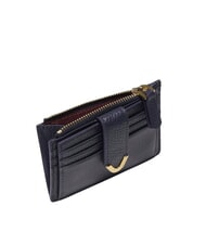COCCINELLE DEW Porte-cartes en cuir avec porte-monnaie bleu nuit - Portefeuilles Femme - 4