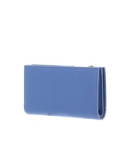COCCINELLE METALLIC SOFT Portefeuille moyen en cuir martel&eacute; bleu - Portefeuilles Femme - 5
