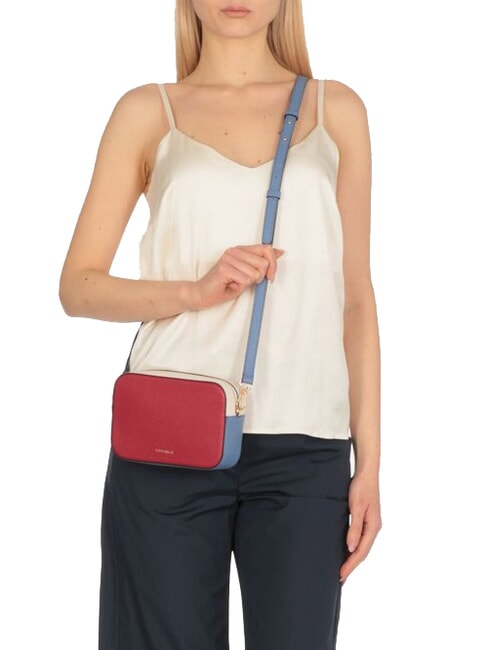 TEBE TRICOLOR Mini sac bandouli&egrave;re en cuir martel&eacute; gazpacho - Sacs pour Femme