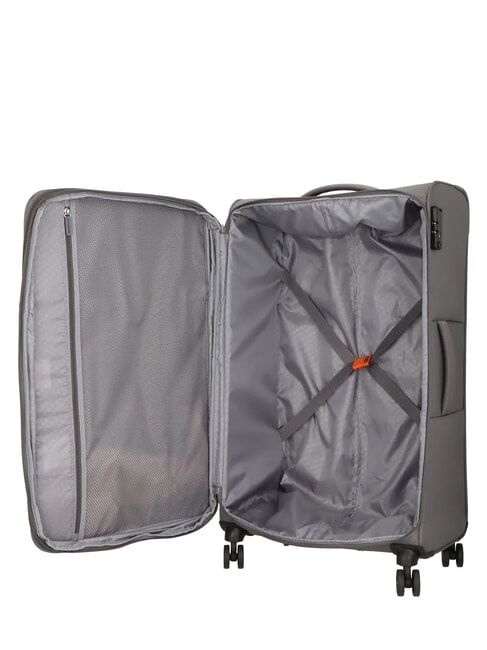 FUN CRUISE Grand chariot extensible gris/orange - Valises Semi-rigides
