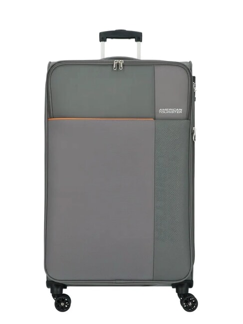 FUN CRUISE Grand chariot extensible gris/orange - Valises Semi-rigides