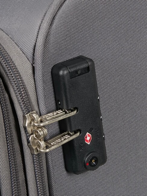 FUN CRUISE Grand chariot extensible gris/orange - Valises Semi-rigides