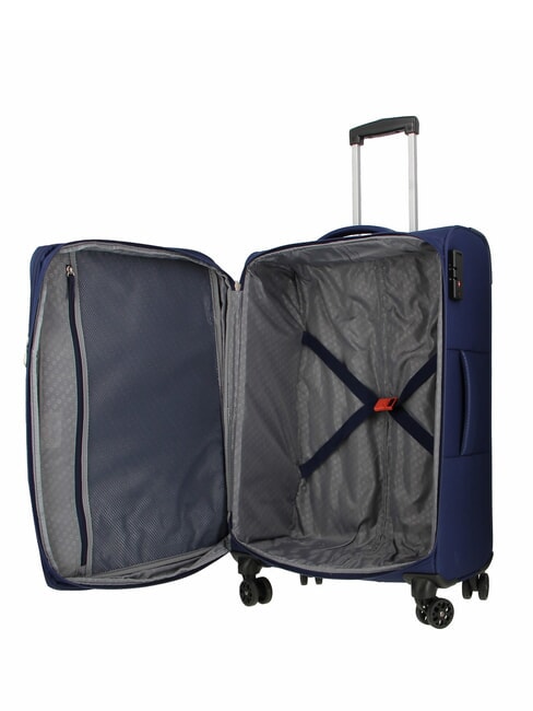 SKY SURFER Lot de 3 trolleys extensibles : cabine, moyen et grand DARKNAVY - Ensemble Valises