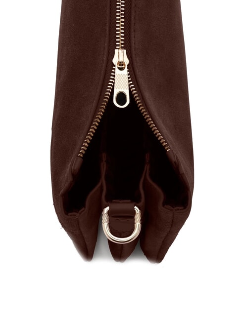 FEATHER SMALL Petit sac à bandoulière en cuir suédé sombre - Sacs pour Femme