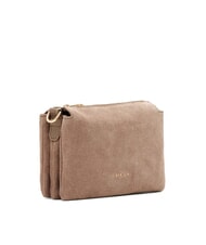 BIASIA FEATHER SMALL Petit sac à bandoulière en cuir suédé taupe - Sacs pour Femme - 2