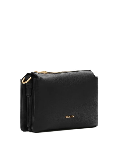 FEATHER SMALL Petit sac à bandoulière en cuir noir - Sacs pour Femme