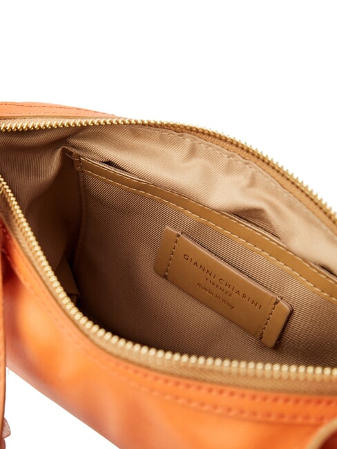 MATILDE Sac &agrave; bandouli&egrave;re en cuir corail - Sacs pour Femme