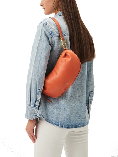 MATILDE Sac &agrave; bandouli&egrave;re en cuir corail - Sacs pour Femme