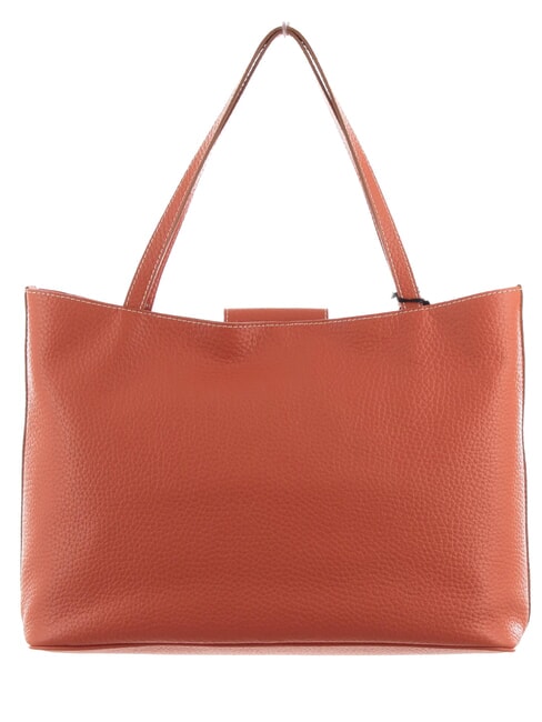 MARISOL Sac shopping en cuir corail - Sacs pour Femme