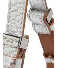 GIANNI CHIARINI PENELOPE Sac bandoulière en cuir argent-caramel - Sacs pour Femme - 4