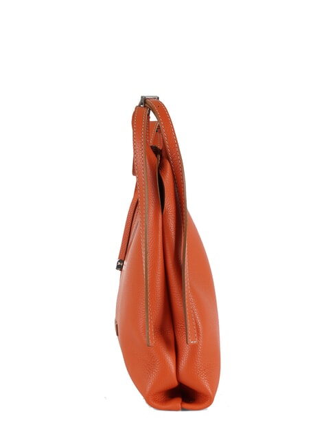 NORMA Sac hobo porté épaule en cuir corail - Sacs pour Femme