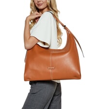 GIANNI CHIARINI NORMA Sac à bandoulière en cuir caramel - Sacs pour Femme - 5
