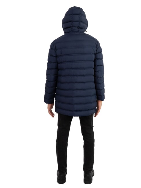 MINIMAL Doudoune à capuche bleu marine-vulcain - Doudounes homme