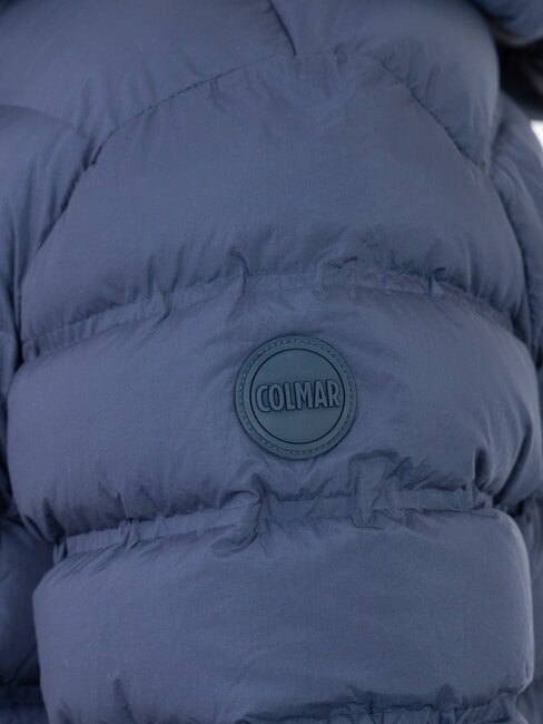 MINIMAL Doudoune à capuche bleu marine-vulcain - Doudounes homme