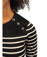 GUESS HELEN Pull-over rayures noires et crème - Chandails pour femmes - 3