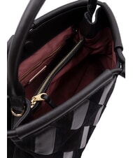 COCCINELLE LISBET GEOMETRIC PATCH Sac &agrave; main en cuir avec bandouli&egrave;re Noir - Sacs pour Femme - 4