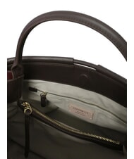 COCCINELLE LISBET GEOMETRIC PATCH Sac à main en cuir avec bandoulière multigroseille/brun - Sacs pour Femme - 4