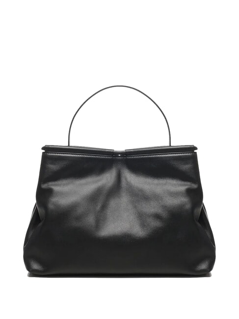 LISBET Sac à main en cuir avec bandoulière Noir - Sacs pour Femme