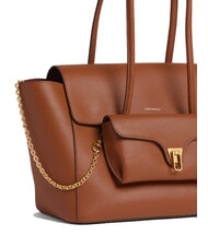 COCCINELLE DOUBLE BEAT Sac à bandoulière Cognac - Sacs pour Femme - 4