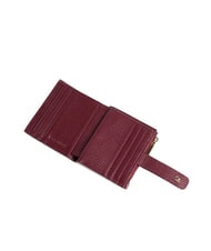 COCCINELLE METALLIC SOFT Mini portefeuille en cuir groseille - Portefeuilles Femme - 2