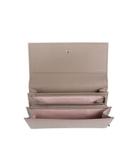 COCCINELLE METALLIC SOFT Grand portefeuille en cuir taupe chaud - Portefeuilles Femme - 3
