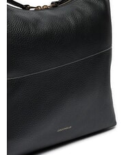 COCCINELLE MALORY Sac bandoulière en cuir martelé Noir - Sacs pour Femme - 3