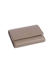 COCCINELLE METALLIC SOFT  Petit portefeuille en cuir taupe chaud - Portefeuilles Femme - 4