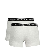 TRUSSARDI BRANDED ELASTIC Deux paires de boxers m&eacute;lange de gris - Slip homme - 2