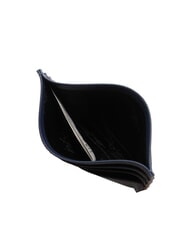 BRACCIALINI BASIC Porte-cartes plat en cuir bleu - Portefeuilles Femme - 3