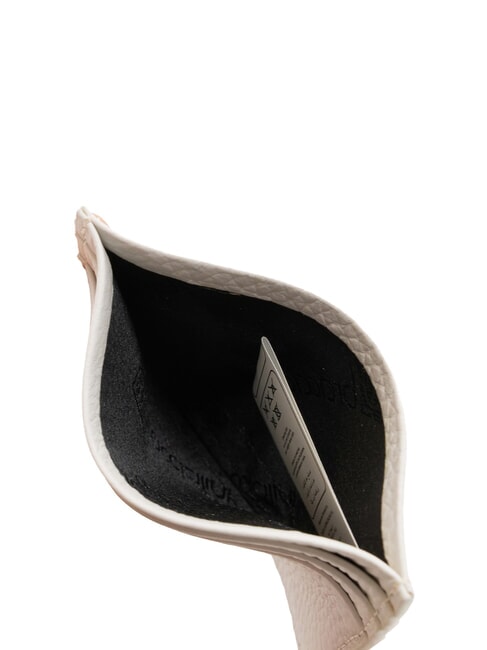 BASIC Porte-cartes de cr&eacute;dit en cuir blanc - Portefeuilles Femme