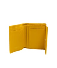 BRACCIALINI BASIC Portefeuille compact en cuir jaune - Portefeuilles Femme - 2