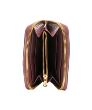 BRACCIALINI BASIC Petit portefeuille en cuir zippé Bourgogne - Portefeuilles Femme - 2