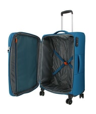 AMERICAN TOURISTER BLAZING RIDE Ensemble de 3 valises à roulettes + sac de voyage + 2 sacs à dos + 2 trousses de beauté turquoise/orange - Ensemble Valises - 3