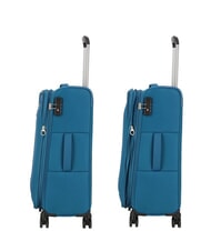 AMERICAN TOURISTER BLAZING RIDE Ensemble de 3 valises à roulettes + sac de voyage + 2 sacs à dos + 2 trousses de beauté turquoise/orange - Ensemble Valises - 4