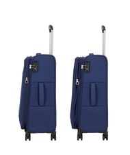 AMERICAN TOURISTER BLAZING RIDE Ensemble de 3 valises à roulettes + sac de voyage + 2 sacs à dos + 2 trousses de beauté bleu marine/orange - Ensemble Valises - 4