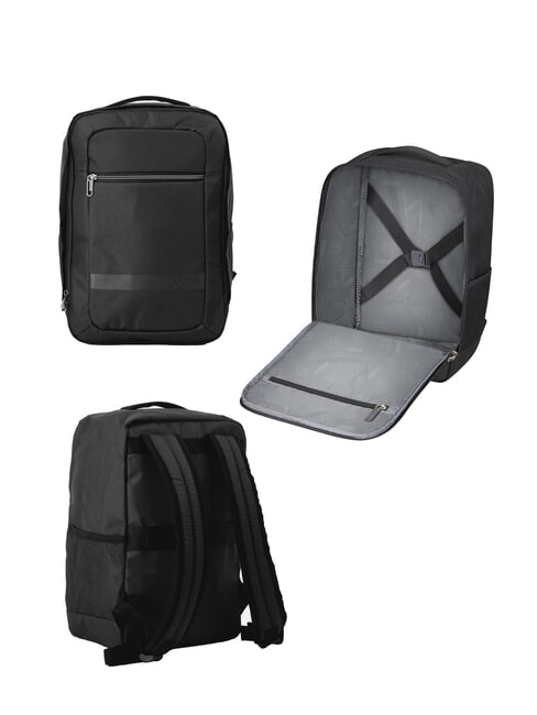 BLAZING RIDE Ensemble de 3 valises à roulettes + sac de voyage + 2 sacs à dos + 2 trousses de beauté gris-noir - Ensemble Valises