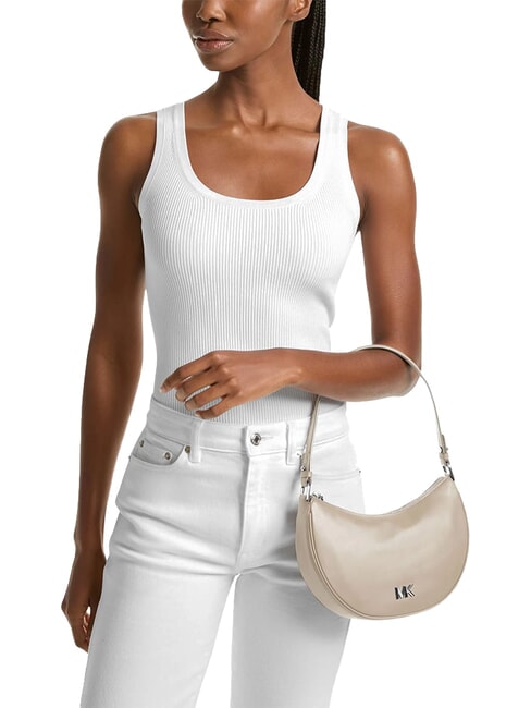 KYLA Sac bandoulière en cuir, avec bandoulière sable clair - Sacs pour Femme